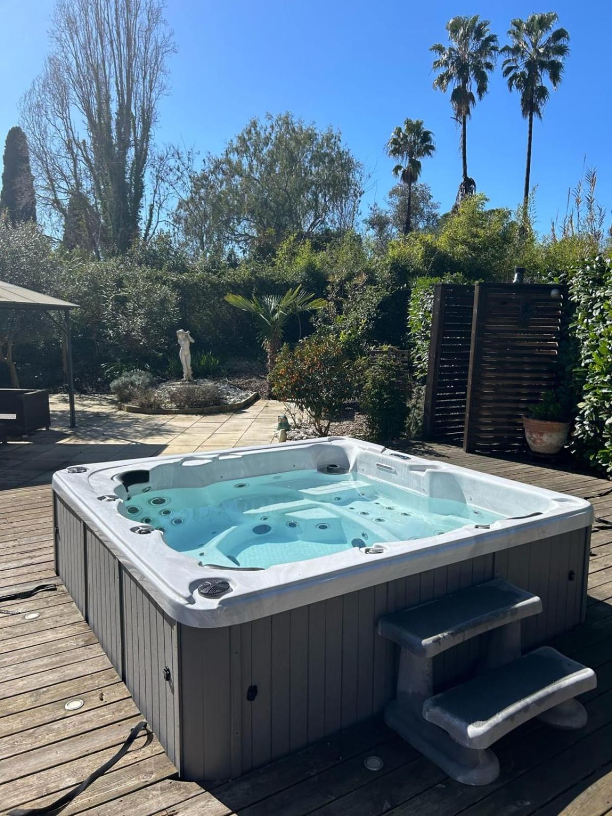 06V - Beautiful Villa With Spa Pool And Tennis Biot Exterior foto